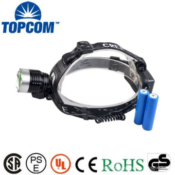 Professional miner's led rechargeable headlamp